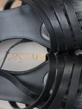 Franco Sarto Black Multi-Strap Women's Sandals